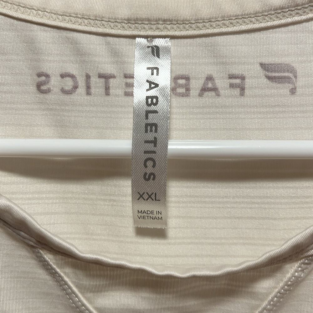 Women’s Fabletics White XXL Tank Top - Picture 3 of 3